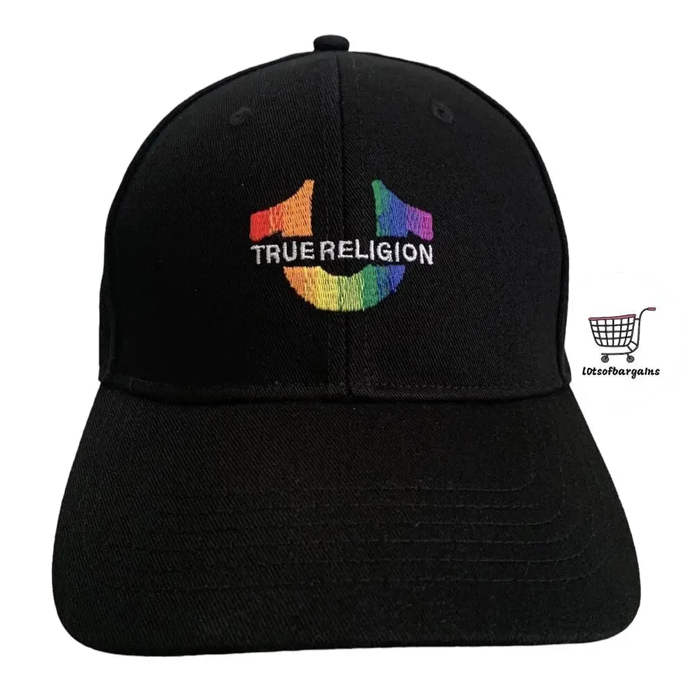 True Religion Horseshoe Logo PRIDE Snapback Adjustable Cap Hat Brand New
